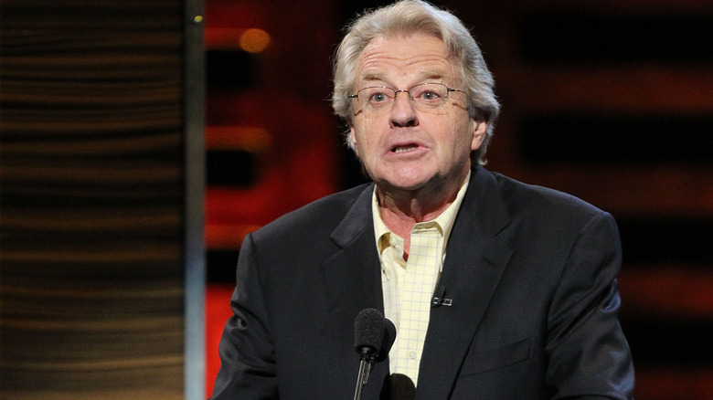 Jerry Springer, talking