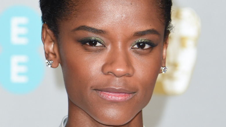 Letitia Wright posing for a picture
