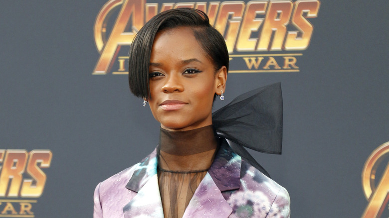 Letitia Wright at the Avengers Infinity War premiere