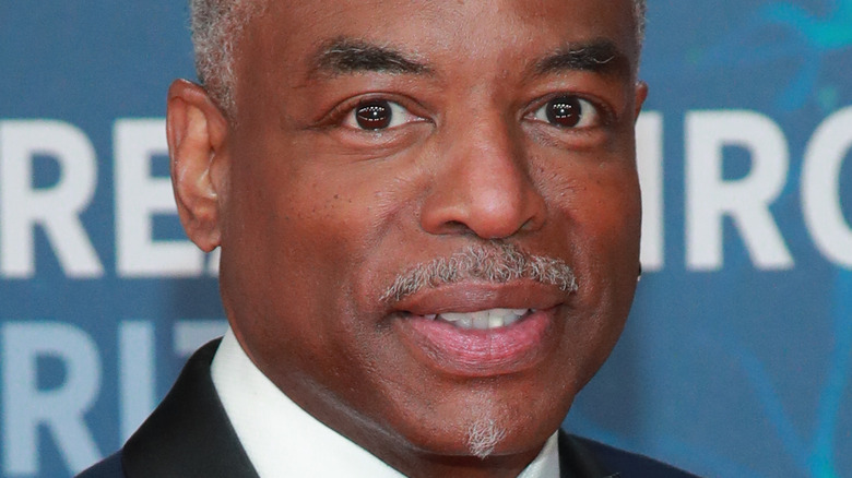 LeVar Burton slight smile in tux