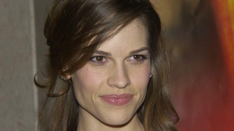 Hilary Swank posing