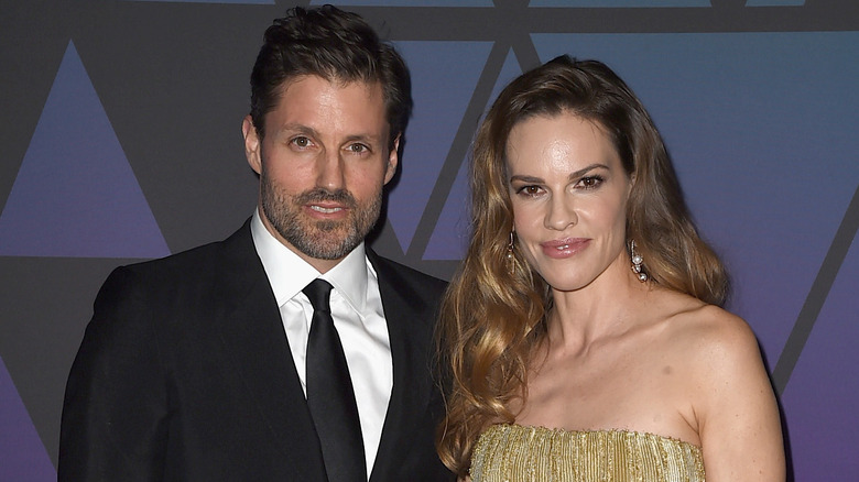 Philip Schneider and Hilary Swank