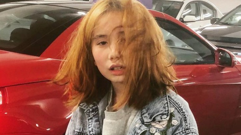 Lil Tay red hair
