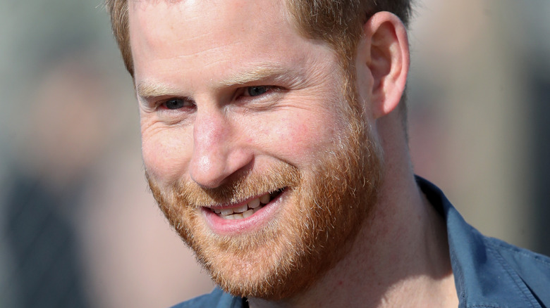 Prince Harry speaking at event 