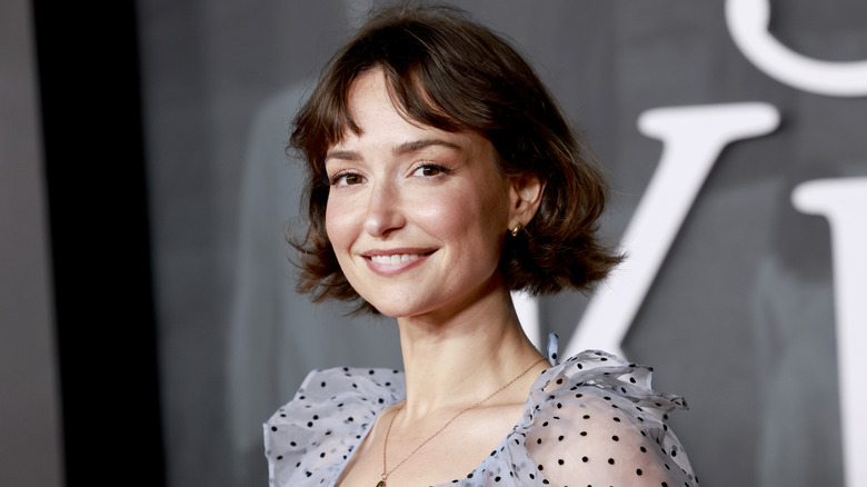 Milana Vayntrub at a movie premiere