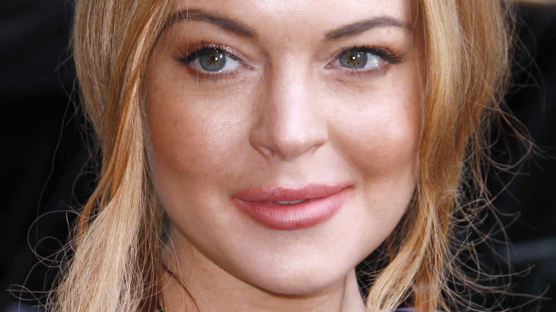 Lindsay Lohan smiling