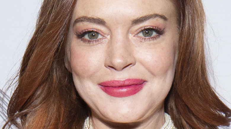Lindsay Lohan at a gala in 2019