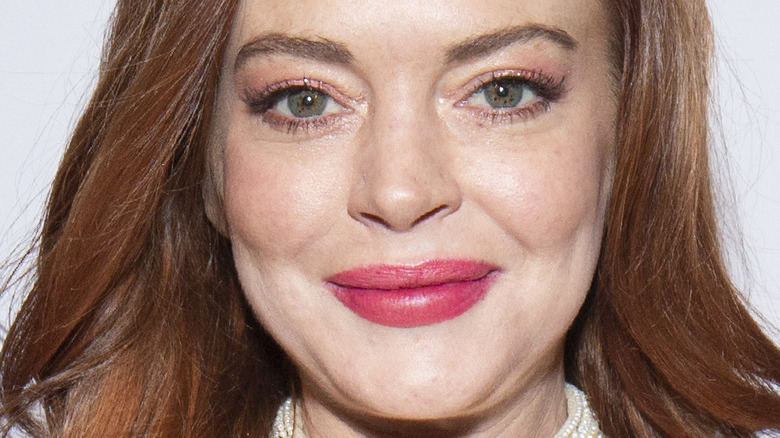 Lindsay Lohan smiling