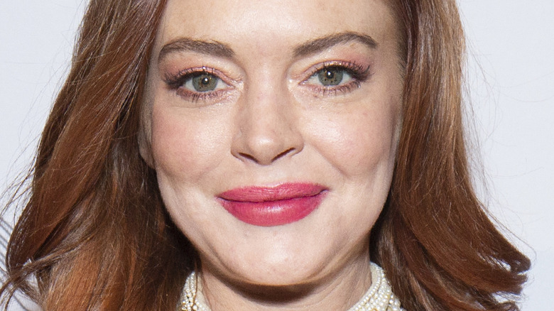 Lindsay Lohan smiling