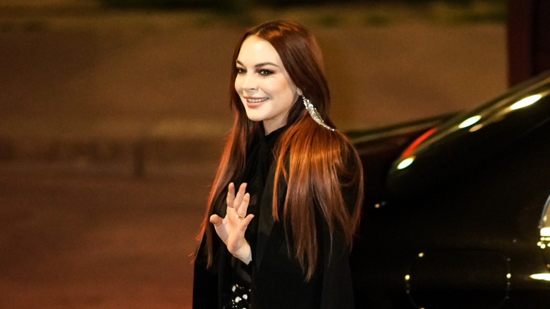 Lindsay Lohan walking