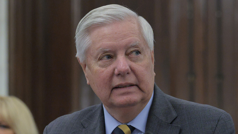 Lindsey Graham speaks in January 2025