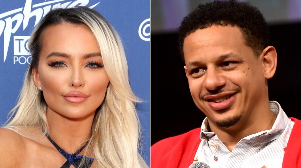 Lindsey Pelas and Eric Andre smiling