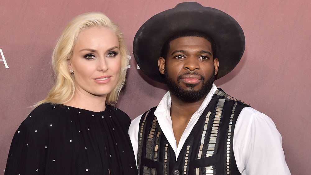 Lindsey Vonn and P.K. Subban on the red carpet