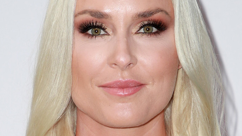 Lindsey Vonn smirking