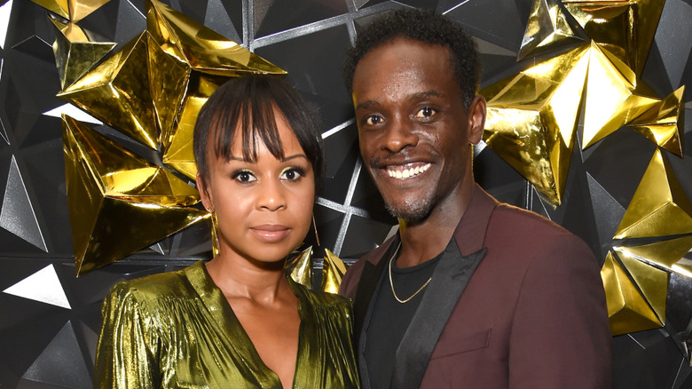 Kimberley Dalton Mitchell and Chris Chalk at the 2019 Netflix Primetime Emmy Awards After Party