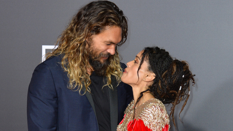 Jason Momoa and Lisa Bonet in 2017