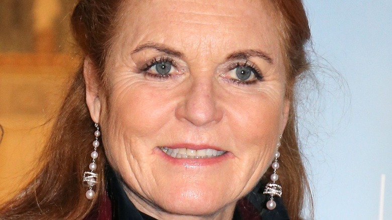 Sarah Ferguson red hair smiling