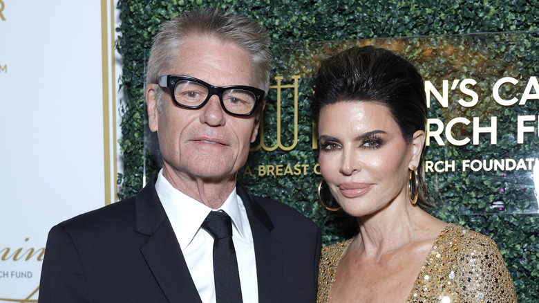 Harry Hamling and Lisa Rinna posing