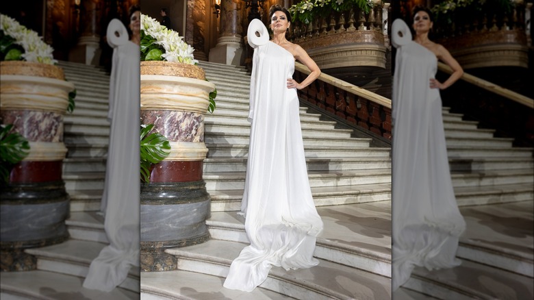Lisa Rinna white Stéphane Rolland dress