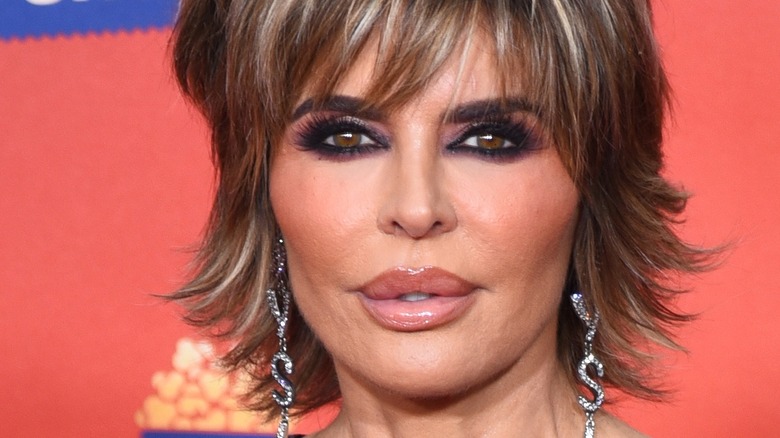 Lisa Rinna with lips pursed