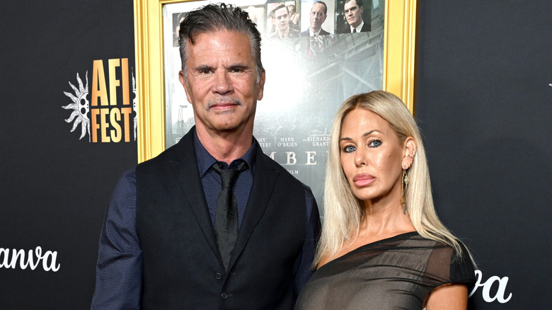 Lorenzo Lamas and Shauna Sand posing together at AFI Fest in 2025.