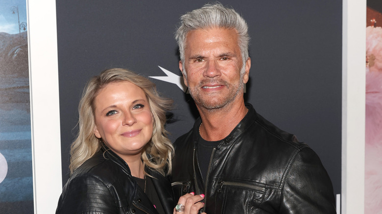 Lorenzo Lamas and Kenna Scott pose in 2022