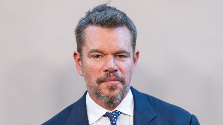 Matt Damon with gray hair