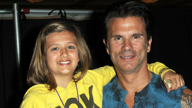 Lorenzo Lamas poses with Isabella in 2012.
