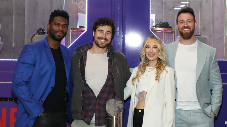 (L-R) Brett Brown, Cole Barnett, Chelsea Griffin and Cameron Hamilton pose together