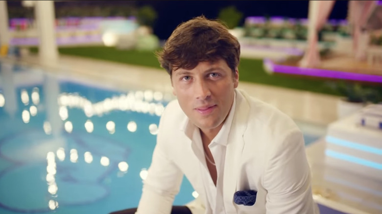 Rob Rausch on the set of Love Island USA