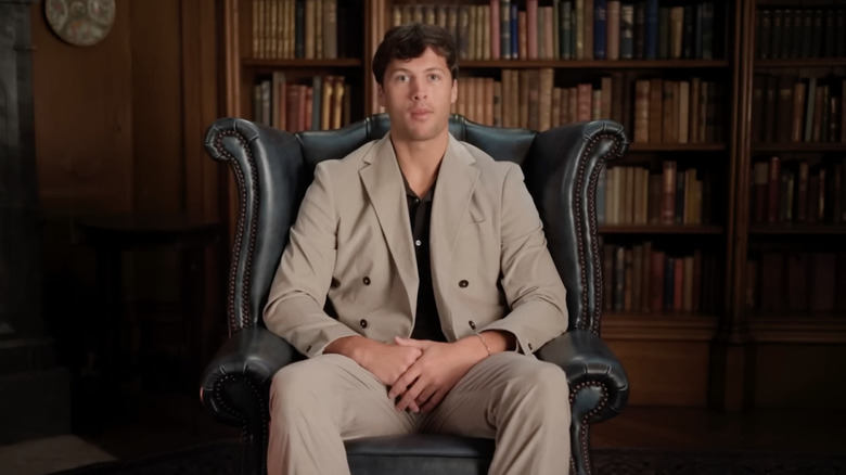 Rob Rausch in a confessional scene from The Traitors