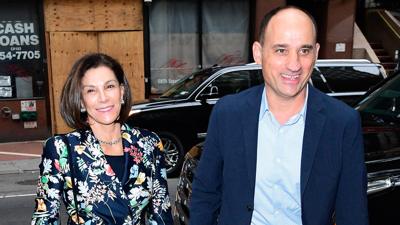 Hilary Farr and David Visentin smiling