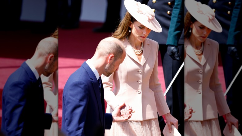 Prince William and Kate Middleton walking