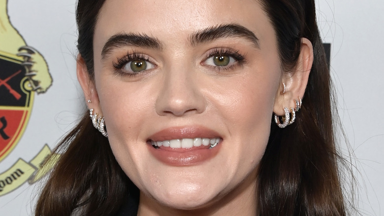 Lucy Hale, smiling