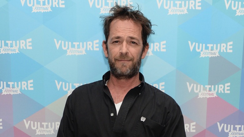 Luke Perry attends the Vulture Festival in New York City (2017)