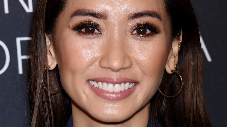 Brenda Song hoop earrings