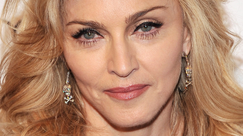 Madonna smiling