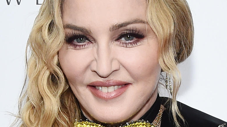 Madonna smiling