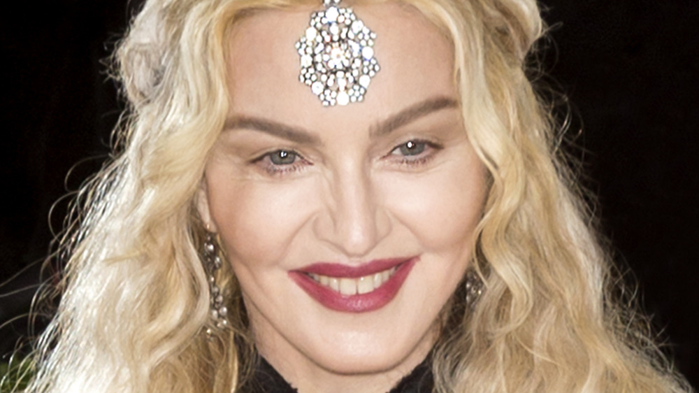 Madonna smiling