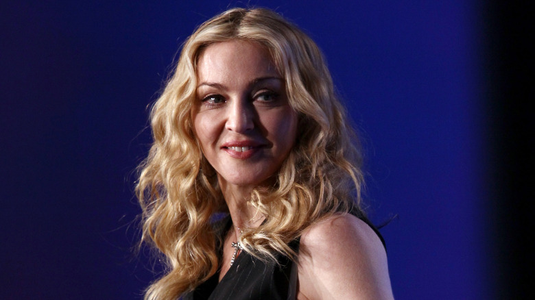 Madonna smiling
