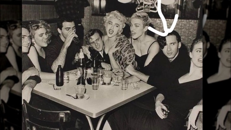 Madonna, friends, and brother Anthony Ciccone