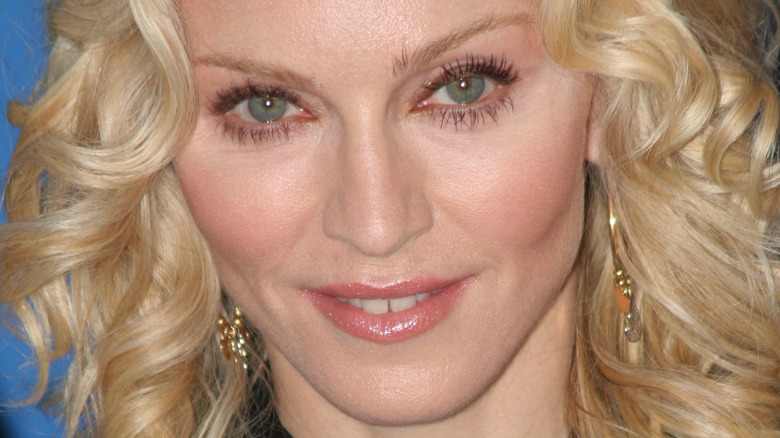Madonna smiling  in 2008