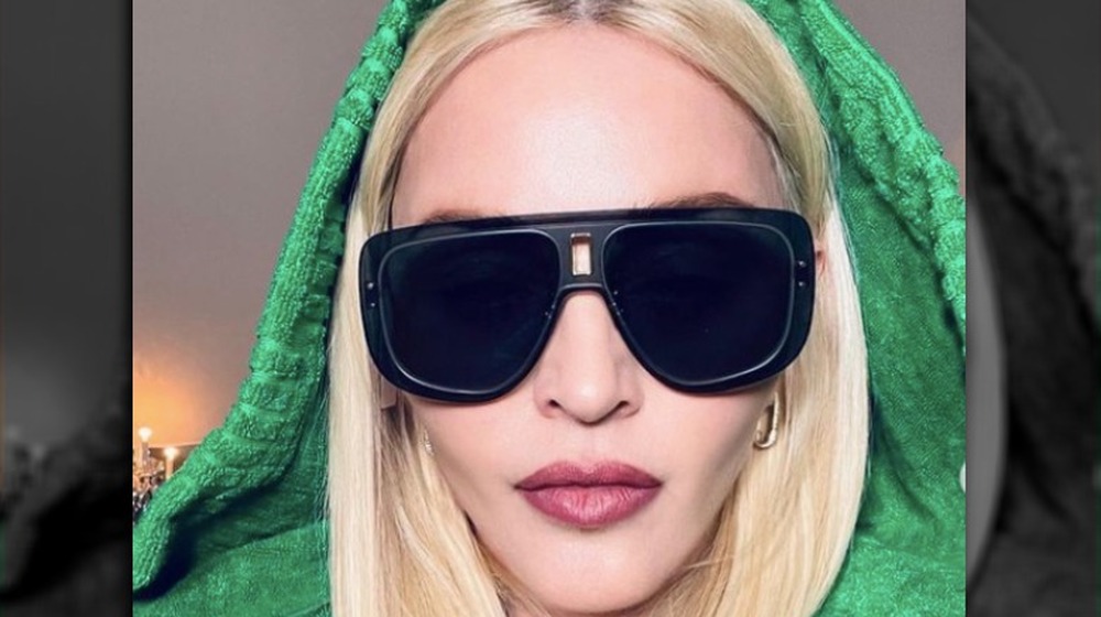 Madonna Instagram selfies on April 9, 2021