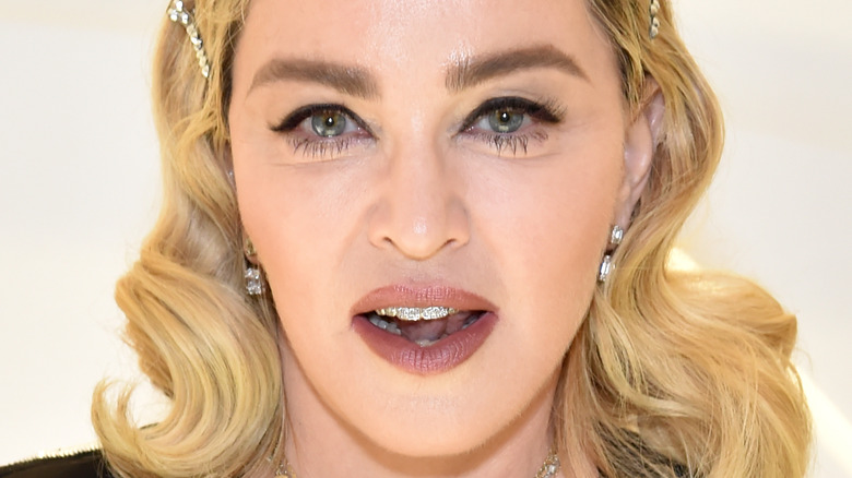 Madonna gazing in front
