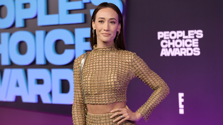 Maggie Q posing