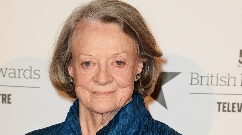 Maggie Smith smiling