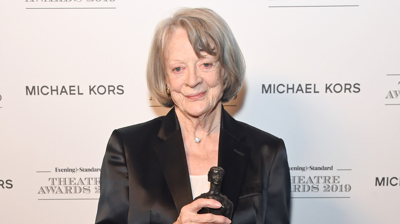 Maggie Smith smiling