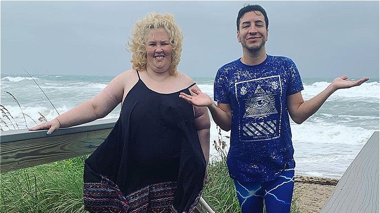Mama June and Adam Barta smilng