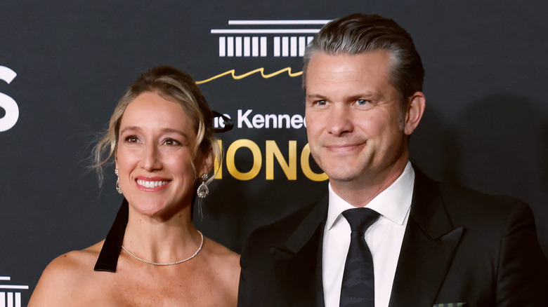 Jennifer Cunningham Hegseth and Pete Hegseth attending the 2025 Kennedy Center Honors at The Kennedy Center