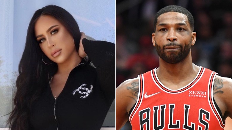 Maralee Nichols and Tristan Thompson side by side